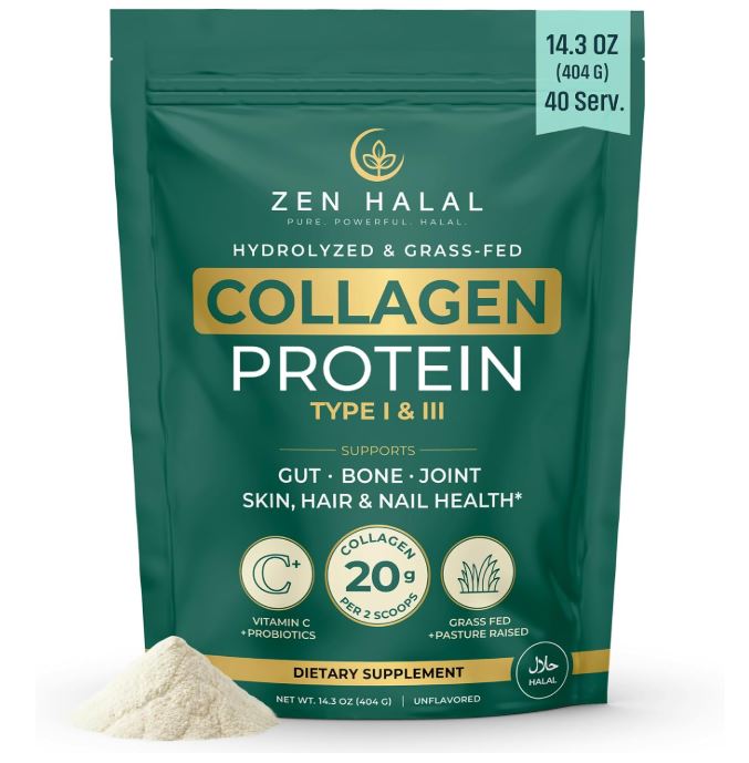 ZEN HALAL collagen peptides with probiotics