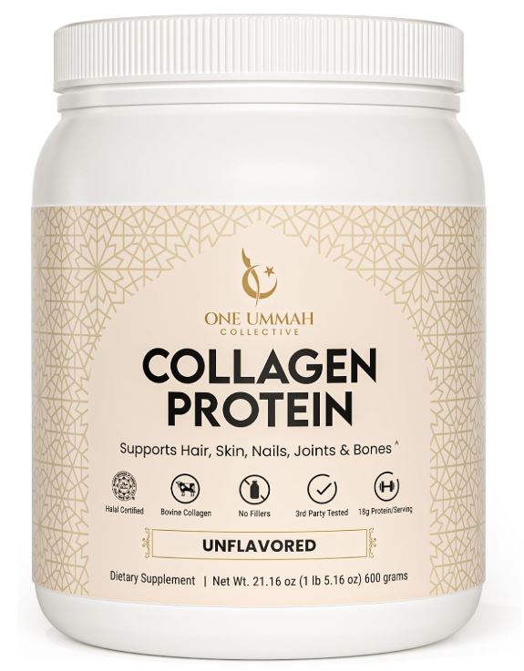 One Ummah Zabiha halal certified collagen peptides